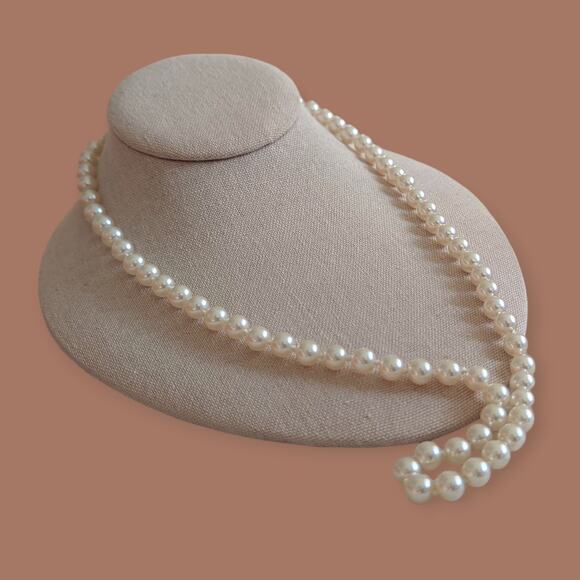 Great Grandmother's Glassine Pearls - Picture 2 of 5